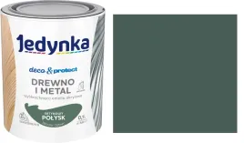 jedynka-emalia-akrylowa-07l-zielony-ciemny-satynowy-polysk-drewno-metal