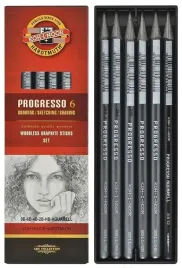 olowki-bezdrzewne-zestaw-olowkow-do-szkicowania-koh-i-noor-progresso-6-szt