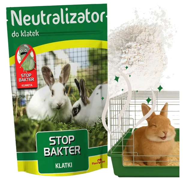 NEUTRALIZATOR ZAPACHU PREPARAT DO KLATKA DOMEK KRÓLIKA GRYZONI PTAKÓW