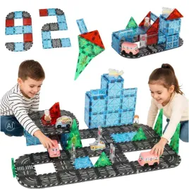 klocki-magnetyczne-konstrukcyjne-3d-miasto-samochody-91-elementow