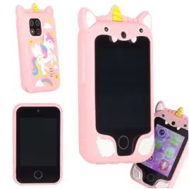 telefon-smartfon-dla-dzieci-aparat-kamera-karta-8gb-rozowy-jednorozec