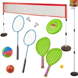 zestaw-sportowy-5w1-badminton-koszykowka-siatkowka-tenis-frisbee