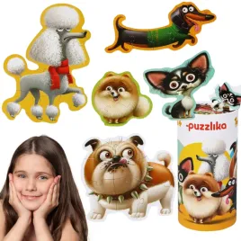 edukacyjne-puzzle-puzzlika-5w1-pieski-25-elementow