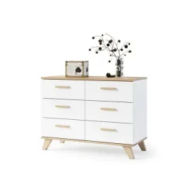 komoda-szafka-rtv-100cm-bialy-mat-dab-wotan-szuflady-2-drzwi-salon