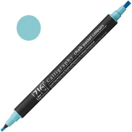 pisak-pastelowy-do-kaligrafii-sciety-dwustronny-zig-kuretake-chalk-niebiesk