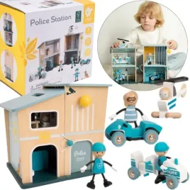 classic-world-posterunek-policji-drewniany-samochod-helikopter-figurki-12el