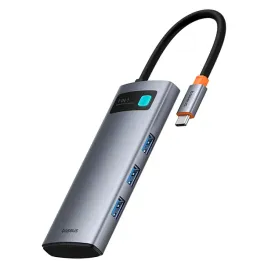 7w1-hub-adapter-metal-gleam-usb-c-hdmi-usb-a-usb-c-pd-sd-microsd-szary