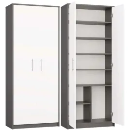 regal-zamkniety-8-polek-duzy-nowoczesny-antracyt-biel