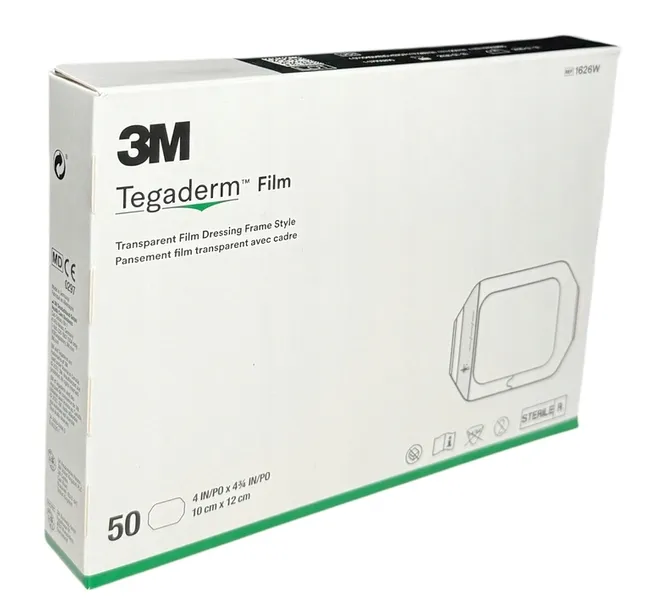 3M Tegaderm 1626W opatrunek foliowy 10x12 cm 50 sztuk