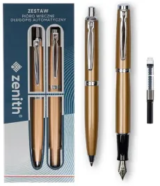 komplet-pismienniczy-pioro-wieczne-dlugopis-zestaw-w-etui-zenith-60-zloty