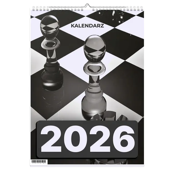 KALENDARZ 2026 A4 13-stronny Ścienny Święta SZACHOWNICA (1D-00799)