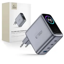 tech-protect-powervision-nc140w-gan-4-port-network-charger-pd-140w-qc3-0-dark-grey