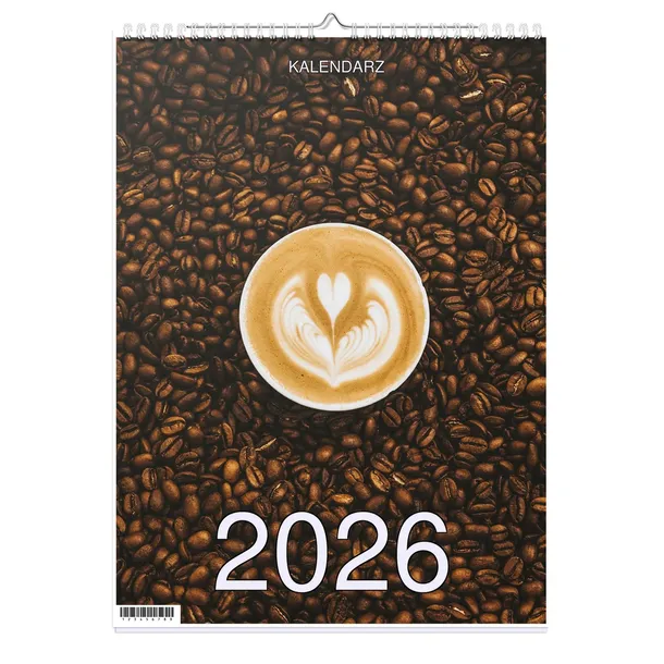 KALENDARZ 2026 A3 13-stronny Ścienny Święta KAWA 02 (1D-00438)