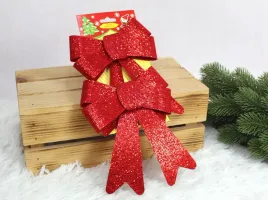 kokardki-swiateczne-czerwone-duze-kokardy-brokatowe-19x14cm-2szt