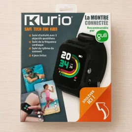 smartwatch-dzieciecy-kurio-k05124-zegarek-bluetooth-pulsometr-gry-czarny
