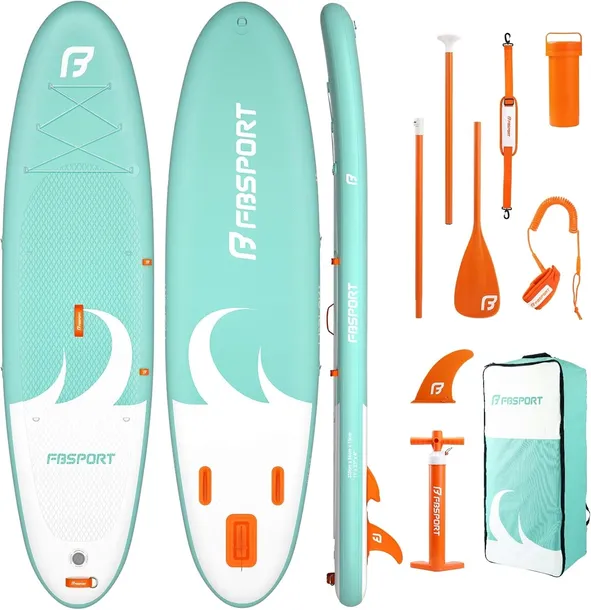 DESKA SUP 335 POMPOWANA DO PŁYWANIA PADDLE STAND UP ZESTAW AKCESORIA UŻYWAN