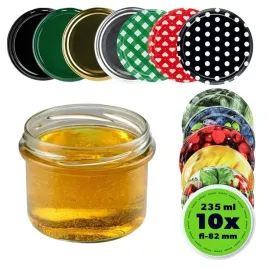 sloik-235-ml-sloiki-na-miod-przetwory-szklany-do-swiec-zakretki-10-szt