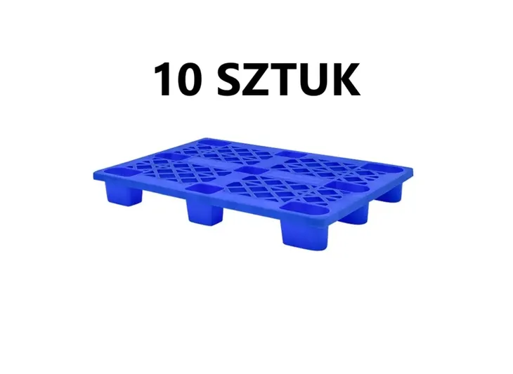 Paleta 120X80 Paleta plastikowa 120X80 10 Sztuk 500 kg udźwigu EUROPALETA