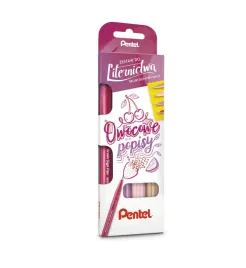 pentel-pisak-pedzelkowy-kaligrafia-brush-4-szt