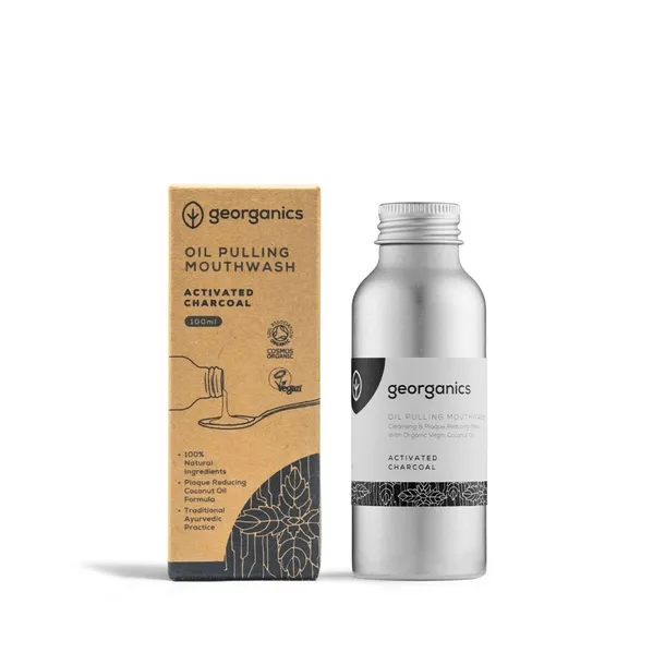 Olej do płukania ust z węglem aktywnym Activated Charcoal 100 ml Georganics