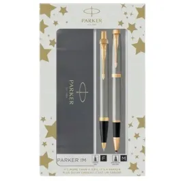 parker-im-pioro-kulkowe-i-dlugopis-stal-brushed-metal-gt-zestaw-prezentowy