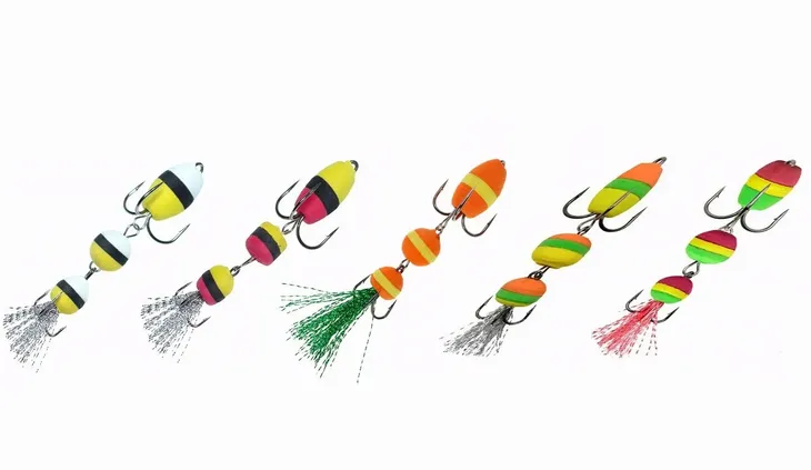 ZESTAW SPINING 5x MANDULA BAŁWANEK 3CZĘŚCI SANDACZ SZCZUPAK DRAPIEŻNIK 10cm