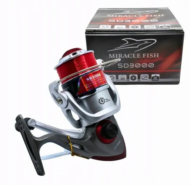 KOŁOWROTEK WĘDKARSKI SPINING SPŁAWIK GRUNT METOD FEEDER FEDER SD3000+ ŻYŁKA