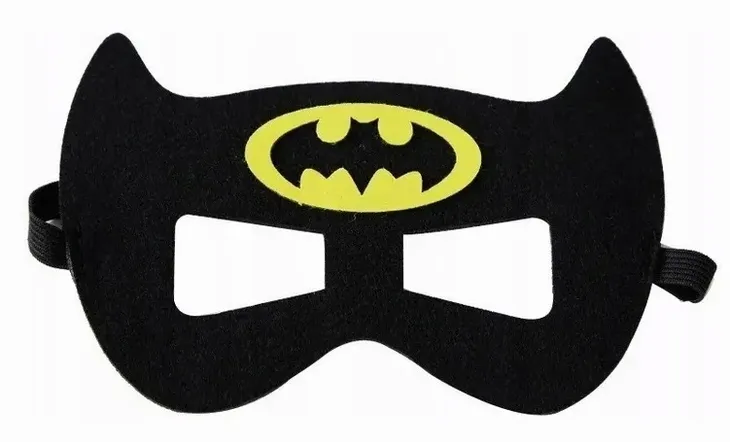 MASKA FILCOWA PRZEBRANIE STRÓJ KOMBINEZON BAL AVENGERS BAT MAN SUPERBOHATER