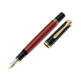 pelikan-souveran-pioro-wieczne-m400-b-red-tloczek