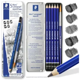 olowki-akwarelowe-do-szkicowania-zestaw-olowkow-staedtler-lumograph-pedzel