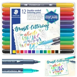 pisaki-dwustronne-do-letteringu-pedzelkowe-brush-pen-staedtler-12-kolorow