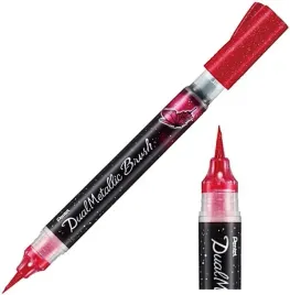 pisak-pedzelkowy-do-kaligrafii-pentel-brush-pen-dual-metallic-rozowy