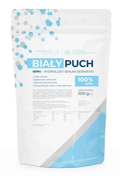 Biały Puch WPH Hydrolizat Białka Serwatki Odżywka Białkowa 500g