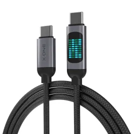 kabel-usb-x-one-flowlink-running-led-typ-c-do-c-max-100w-12m-czarny