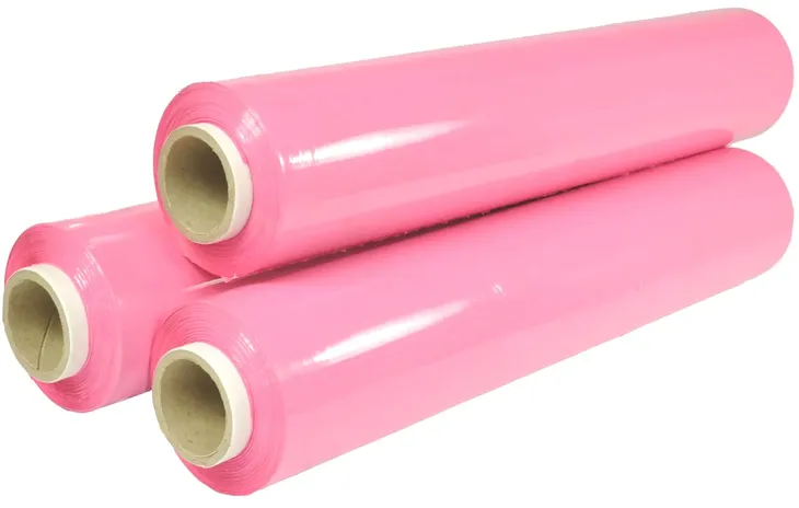 Folia stretch 50cm KOLOR RÓŻOWA 1,5kg Stretcz różowy rolka do owijania