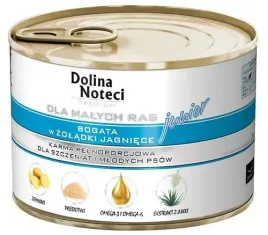 dolina-noteci-premium-pies-maly-junior-zoladki-jagniece-185g