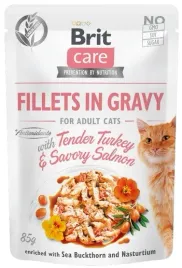 brit-care-cat-fillets-in-gravy-tender-turkey-and-savory-salmon-saszetka-85g