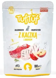 tuf-tuf-kaczka-z-jablkiem-dla-psa-saszetka-100g