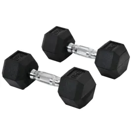 hantle-szesciokatne-obciazniki-2-x-6-kg-hantel-gumowy-uchwyt