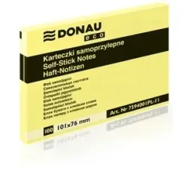 karteczki-samoprzylepne-donau-eco-101-x-76-mm-zolte-do-przypomnien-notatek