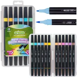 pisaki-pedzelkowe-pastelowe-brush-cricco-flamastry-dwustronne-12-kolorow