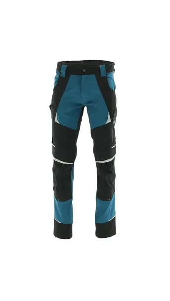 SARA workwear spodnie robocze do pasa COTTONFLEX czarny-petrol - 50