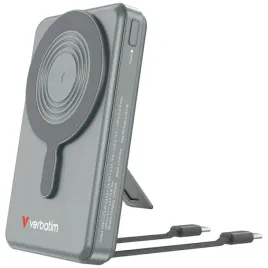 powerbank-verbatim-10000mah-magsafe-watch-stand-2x-kabel-usb-c-wyswietlacz