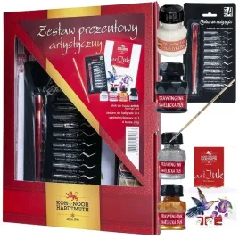 zestaw-artystyczny-do-tuszu-koh-i-noor-atrament-pedzel-blok-stalowki-pioro