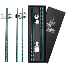 paleczki-bambusowe-czarno-zielone-z-uchwytami-panda-zestaw-2-par-23-cm