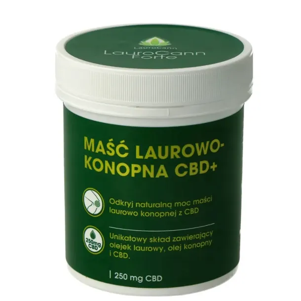 Laurocann forte Maść laurowa z olejem z konopi siewnych 250ml olej konopny