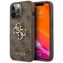 etui-guess-4g-big-metal-logo-iphone-13-pro-brazowe
