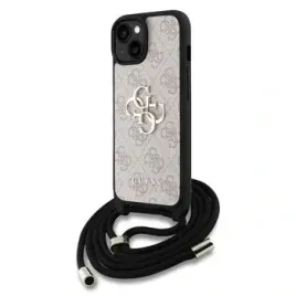 etui-guess-pu-4g-metal-logo-crossbody-strap-do-iphone-15-rozowe