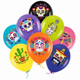 balony-meksykanskie-halloween-12-cali-8-szt-zestaw