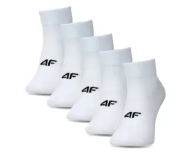 skarpety-4f-meskie-krotkie-5-pak-biale-sportowe-39-42